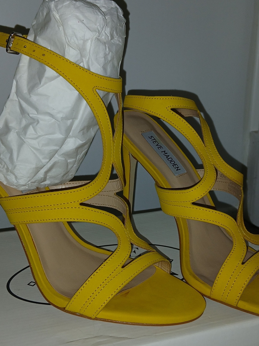 Steve Madden Sydney Nubuck Strappy Heels